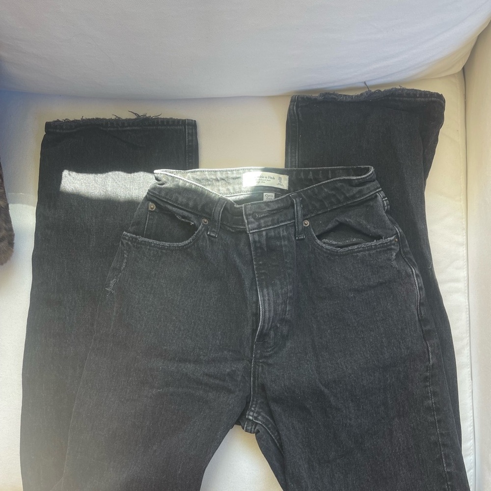 Abercrombie curve love black denim jeans